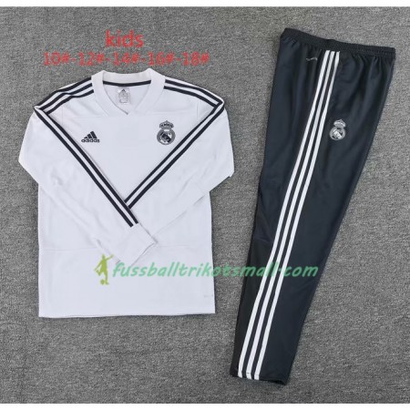 Real Madrid Kinder Sweatshirts Anzüge Weiß 2018-2019